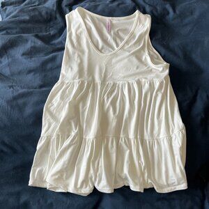 White Tank Sleeveless Top